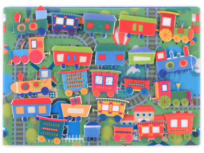 Паровозики с игровым полем (фетр) Паровозики с игровым полем (фетр)