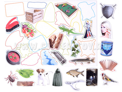 Магнитное развивающее пособие "Упрямые звуки" Звук "Щ"