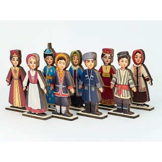 Разборные куклы в национальных костюмах "Народы России"