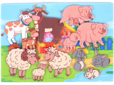 Чудо-ферма (24 элемента, фетр) Чудо-ферма (24 элемента, фетр)