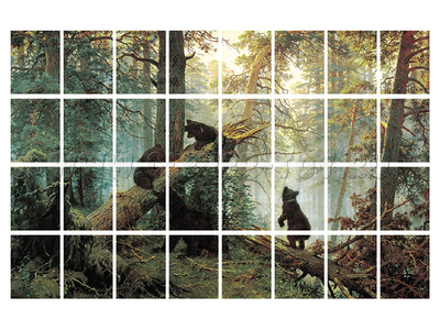 Набор магнитных карточек "Утро в сосновом лесу" (Иван Шишкин) (для работы на классной доске) Набор магнитных карточек "Утро в сосновом лесу" (Иван Шишкин) (для работы на классной доске)