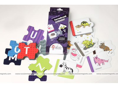 Набор магнитных карточек "Английский алфавит" (базовый комплект) Набор магнитных карточек "Английский алфавит" (базовый комплект)