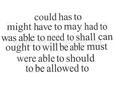 Набор магнитных карточек "Modal verbs" (большой размер) Набор магнитных карточек "Modal verbs" (большой размер)