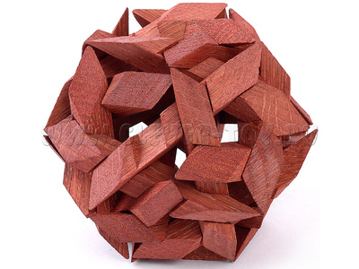 Головоломка "Солнышко-додекаэдр" (дерево)