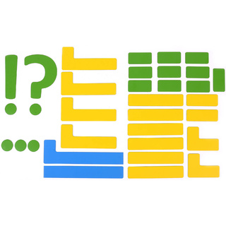 Набор магнитных карточек для разбора предложения (большой размер)*